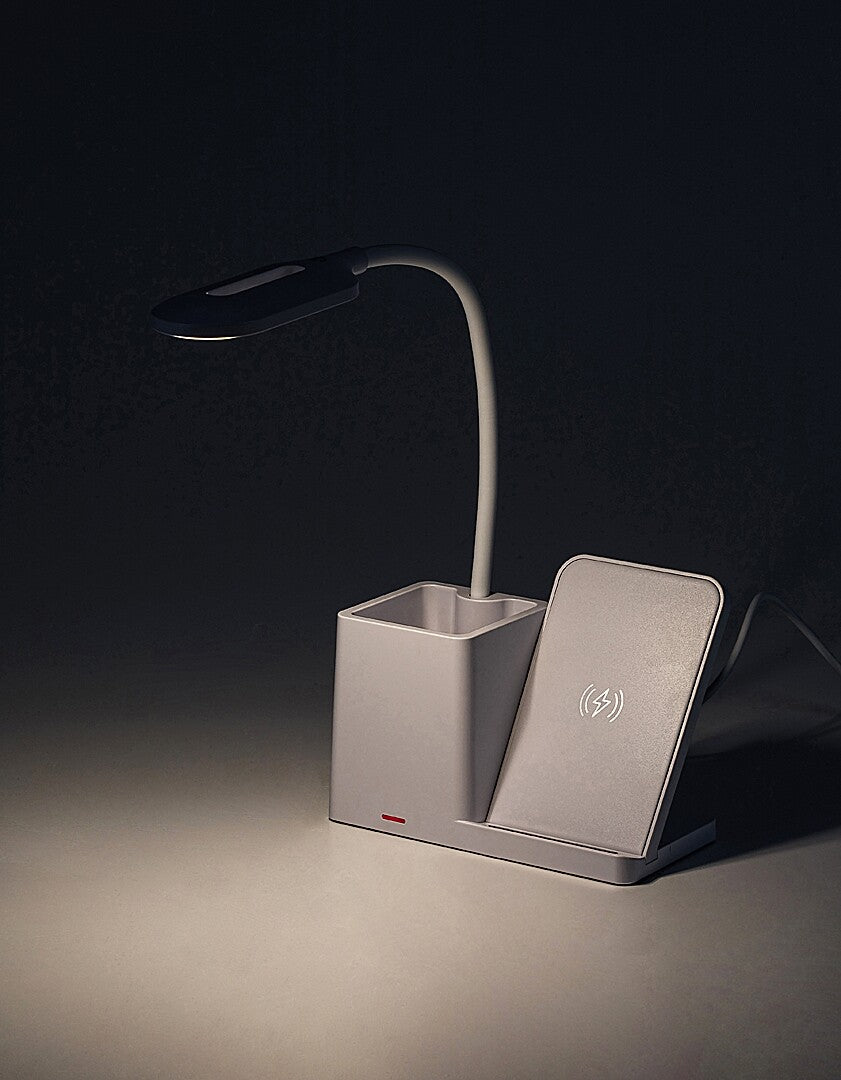 Veioza LED birou Cerie, alb, 4W, 200lm, 3000K, 4000K, 6500K, IP20, Rabalux, 74233