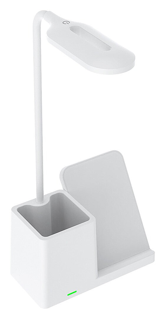 Veioza LED birou Cerie, alb, 4W, 200lm, 3000K, 4000K, 6500K, IP20, Rabalux, 74233