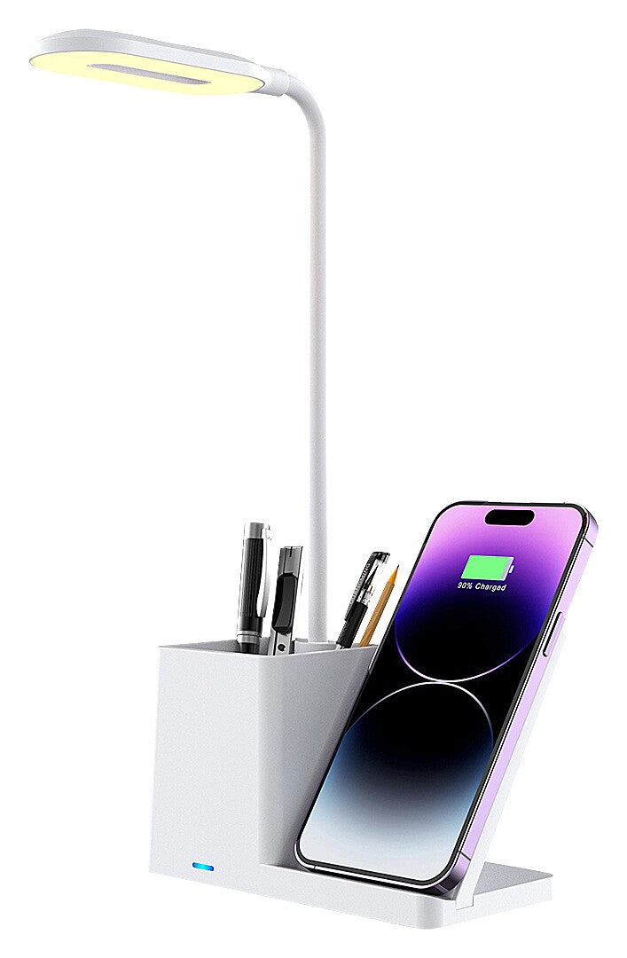 Veioza LED birou Cerie, alb, 4W, 200lm, 3000K, 4000K, 6500K, IP20, Rabalux, 74233