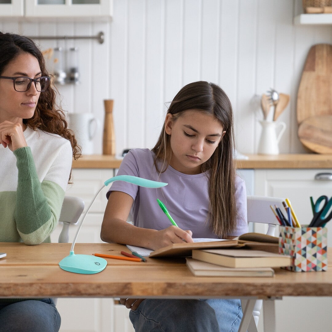 Veioaza LED birou Bedi, albastru, 2W, 165lm, 4000K, IP20, Rabalux, 74235