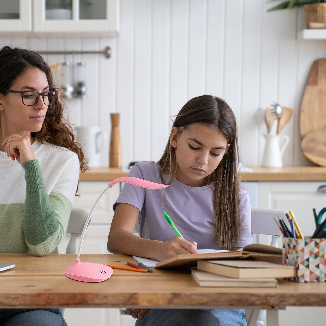 Veioaza LED birou Bedi, roz, 2W, 165lm, 4000K, IP20, Rabalux, 74236