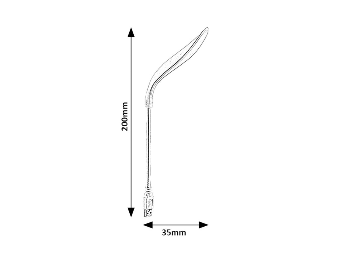Lampa de birou Tafi, alb, LED 2W, 165lm, 4000K, Rabalux, 74238