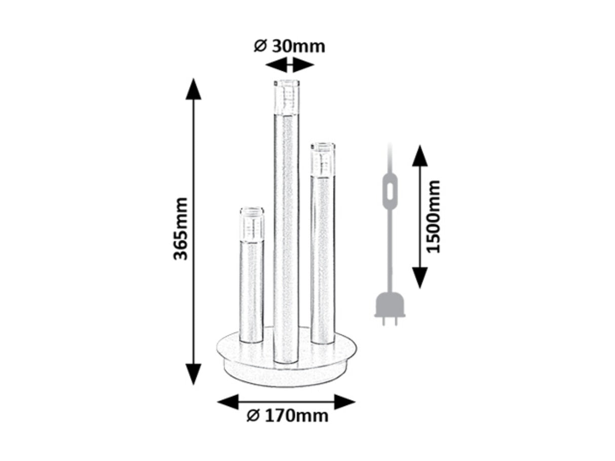 Veioza Ramira, auriu, 3 x G9, IP20, Rabalux, 74366