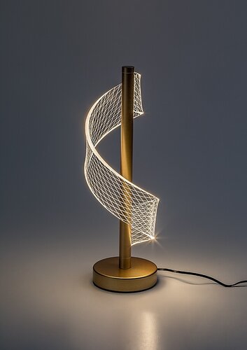 Veioza LED Zofrael, auriu mat, 6W, 450lm, 3000K, H.34cm, IP20, Rabalux, 74416