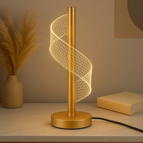 Veioza LED Zofrael, auriu mat, 6W, 450lm, 3000K, H.34cm, IP20, Rabalux, 74416