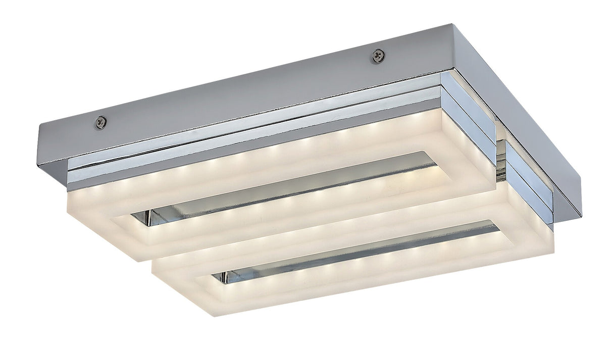 Plafoniera baie Blas, crom, LED, 24W, 2250 lumeni, 4000K, L.30 cm, IP44, Rabalux 75020