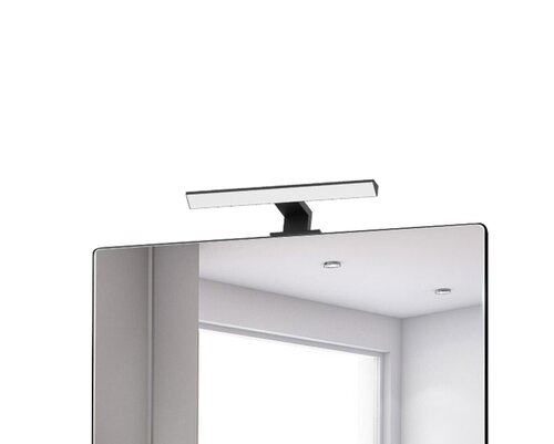 Aplica baie LED Loric, negru, 6W, 375lm, 4000K, L.30cm, IP44, Rabalux, 75024
