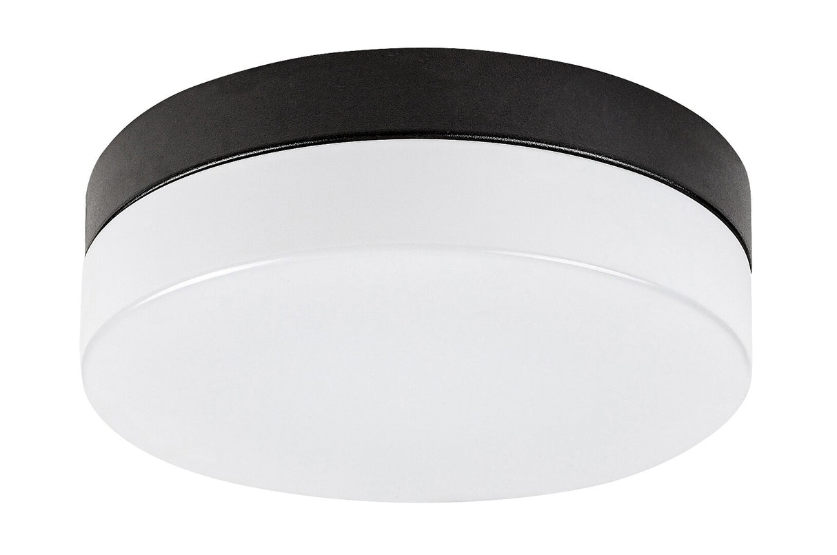 Plafoniera baie Gaelo, negru, LED, 18W, 1370 lumeni, 4000K, D.28 cm, IP44, Rabalux 75026
