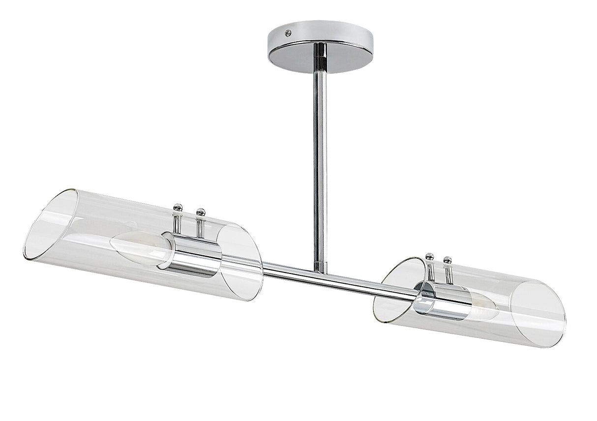 Plafoniera baie Teodoro,2xE14, crom, IP44, Rabalux 75030