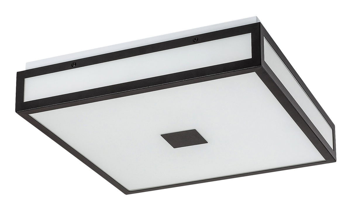 Plafoniera baie Zoya, negru, LED, 18W, 1350 lumeni, 4000K, 30x30 cm, IP44, Rabalux 75031