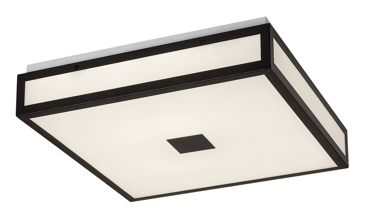 Plafoniera baie Zoya, negru, LED, 24W, 1700 lumeni, 4000K, 40x40 cm, IP44, Rabalux 75033