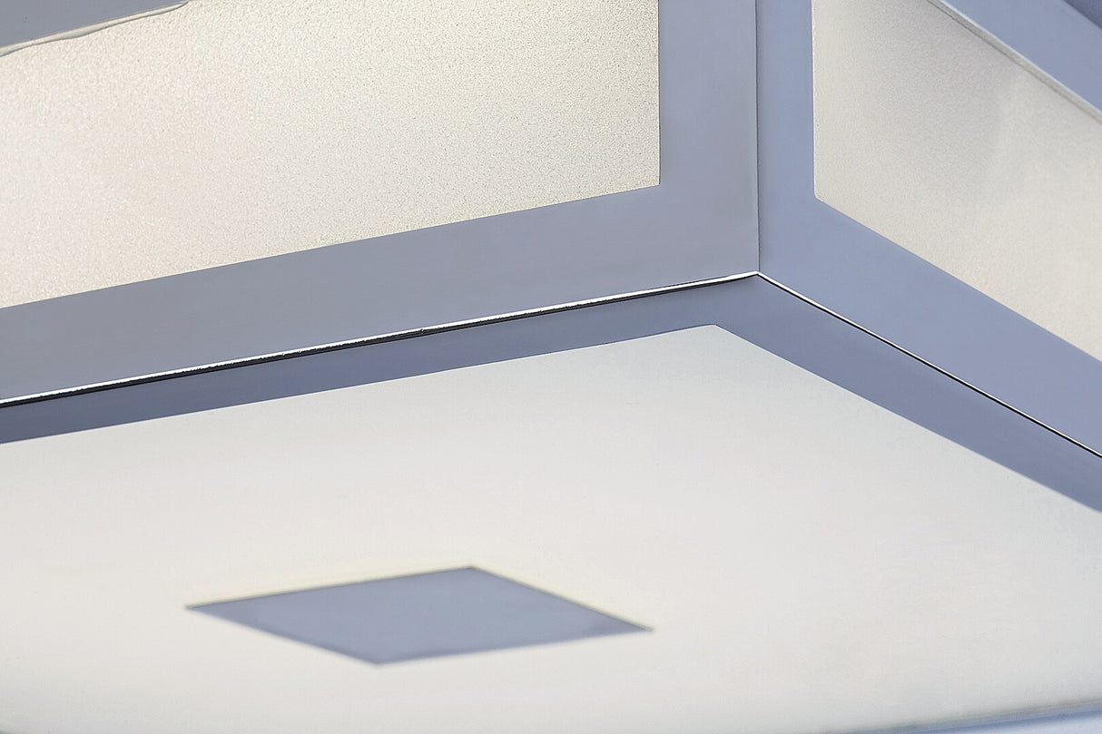 Plafoniera baie Zoya, argintiu, LED, 18W, 1390 lumeni, 4000K, 30x30 cm, IP44, Rabalux 75032