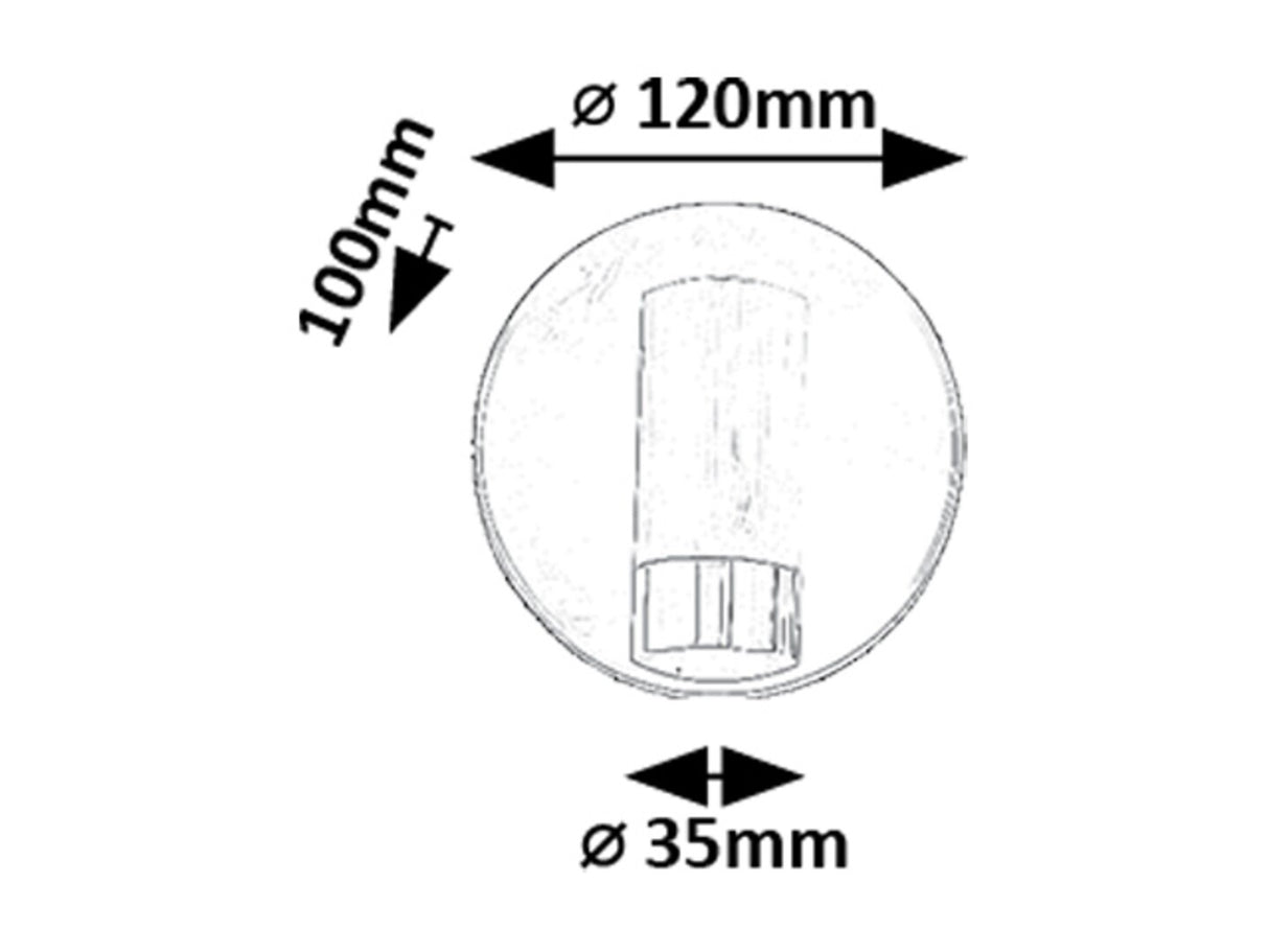 Aplica LED baie Kadir, negru/ auriu, 3W, 270lm, 4000K, IP20, Rabalux, 75040