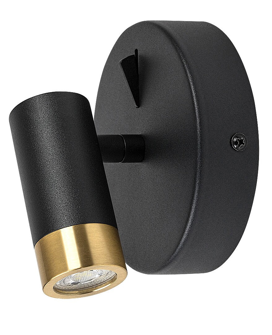 Aplica LED baie Kadir, negru/ auriu, 3W, 270lm, 4000K, IP20, Rabalux, 75040