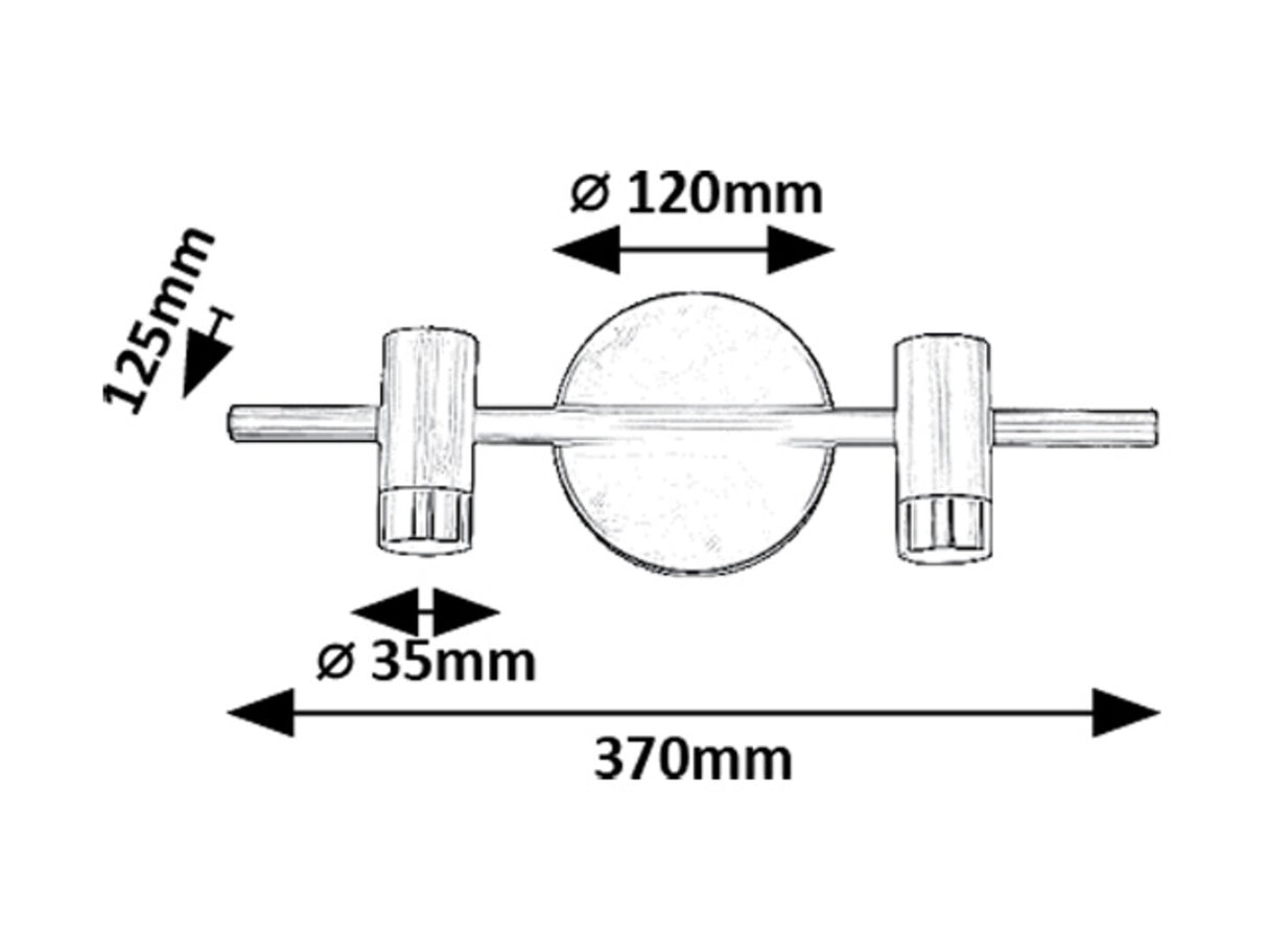 Aplica LED baie Kadir, negru/ auriu, 6W, 550lm, 4000K, IP44, Rabalux, 75041