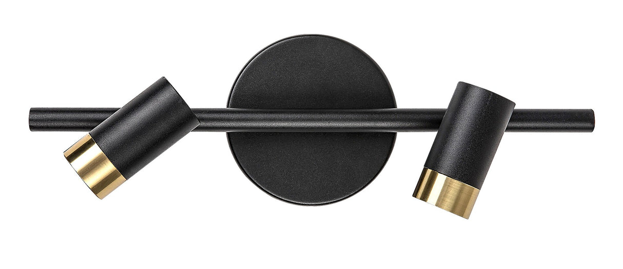 Aplica LED baie Kadir, negru/ auriu, 6W, 550lm, 4000K, IP44, Rabalux, 75041