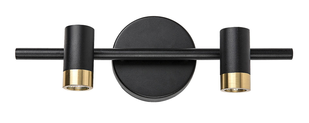 Aplica LED baie Kadir, negru/ auriu, 6W, 550lm, 4000K, IP44, Rabalux, 75041