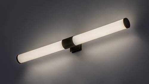 Aplica baie LED Zain, negru, 6W, 590lm, 4000K, L.40cm, IP44, Rabalux, 75043