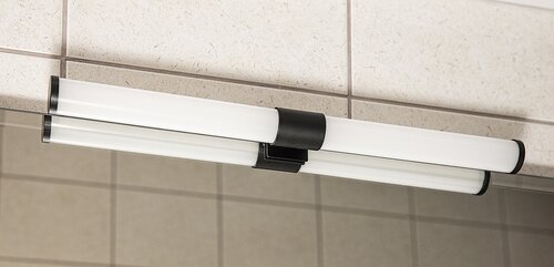 Aplica baie LED Zain, negru, 6W, 590lm, 4000K, L.40cm, IP44, Rabalux, 75043