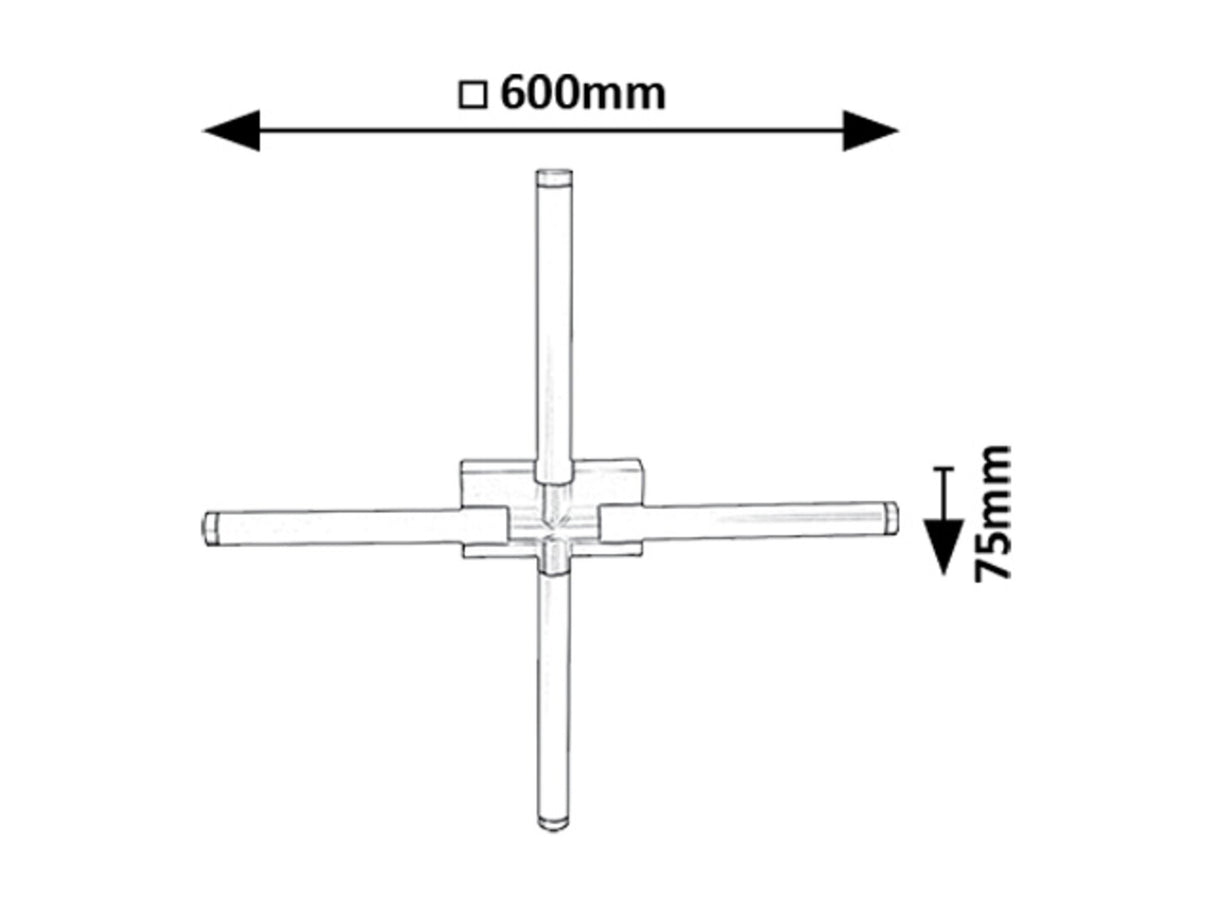 Aplica baie Tilora, negru, LED 16W, 1350lm, 4000K, IP44, Rabalux, 75046