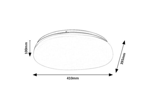Plafoniera baie LED Caliope, auriu, 24W, 1700lm, 4000K, D.41cm, IP44, Rabalux, 75053