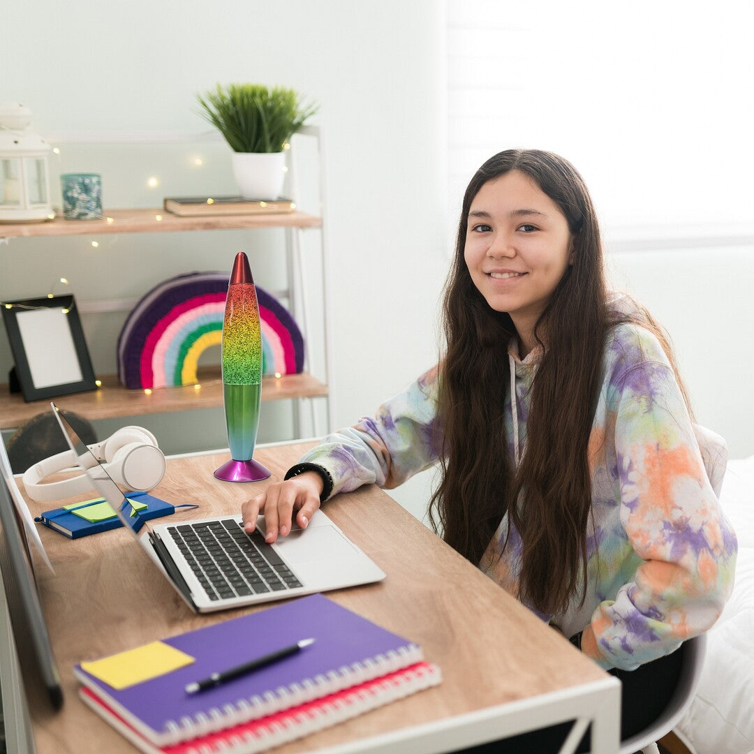 Veioza LED copii Glitter Rainbow2, multicolor, 25W, D.6,IP20, Rabalux, 76008