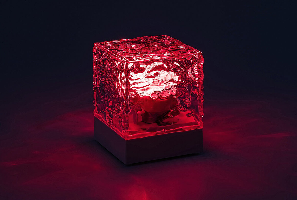 Veioza copii pe baterii cu telecomanda Cubiko, alb, LED 1W, RGB, Rabalux, 76022