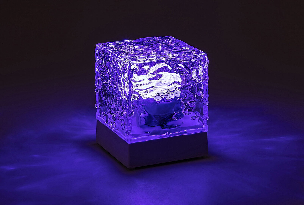 Veioza copii pe baterii cu telecomanda Cubiko, alb, LED 1W, RGB, Rabalux, 76022