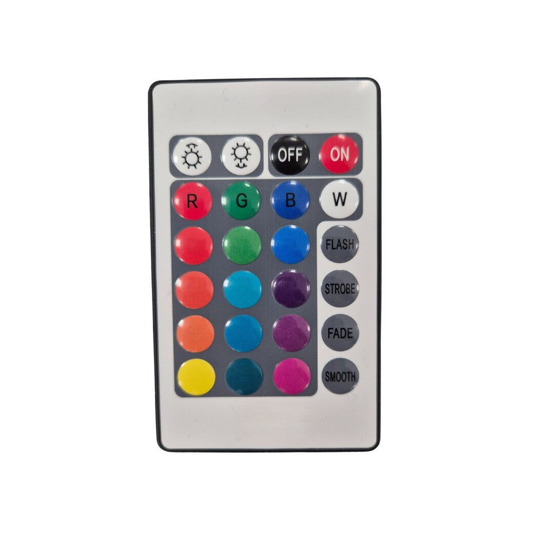 Veioza copii pe baterii cu telecomanda Cubiko, alb, LED 1W, RGB, Rabalux, 76022