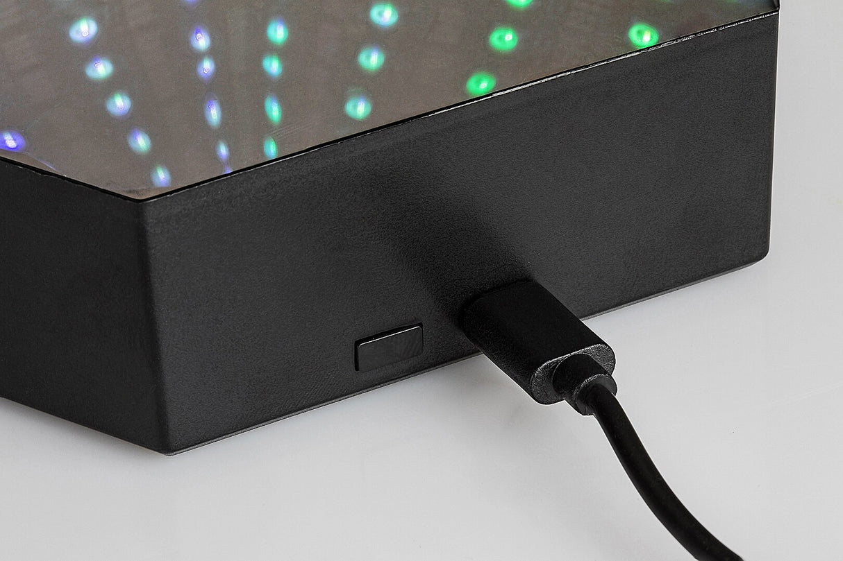 Lampa led cu baterii, RGB, cu telecomanda Jocker, negru, LED 1W, IP20, Rabalux, 76023