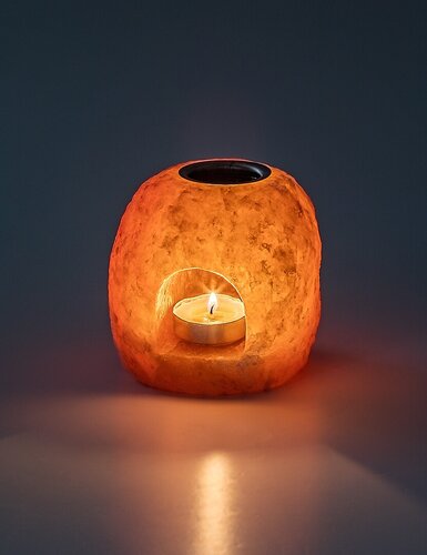 Difuzor de aromaterapie din sare Saltor, portocaliu, H.11cm, IP20, Rabalux, 76024