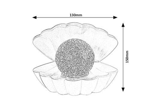 Veioza LED pe baterii Sparkly, alb, 0.8W, H.15cm, RGB, IP20, Rabalux, 76030