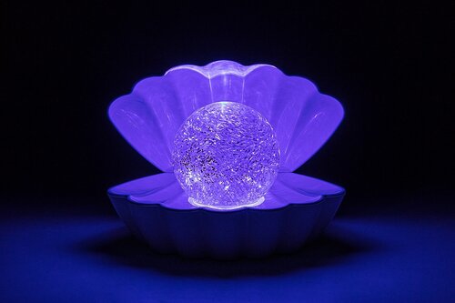 Veioza LED pe baterii Sparkly, alb, 0.8W, H.15cm, RGB, IP20, Rabalux, 76030