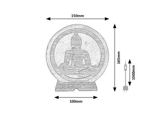 Veioza sare Zenova, portocaliu, 1xE14, H.16,5cm, IP20, Rabalux, 76033