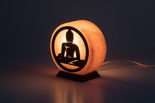 Veioza sare Zenova, portocaliu, 1xE14, H.16,5cm, IP20, Rabalux, 76033