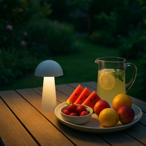 Veioza LED exterior Mireo, alb, 1.5W, 50lm, 3000K, H.20cm, IP44, Rabalux, 76037