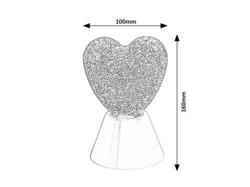 Veioza LED pe baterii Sparkly, alb, 0.8W, H.16cm, RGB, IP20, Rabalux, 76040