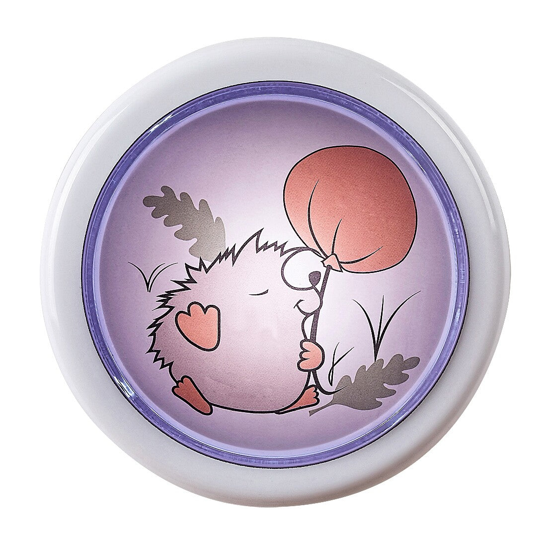 Lampa de veghe pentru copii Hedgy, alb, LED 0,3W, D.10,IP20, Rabalux, 76072