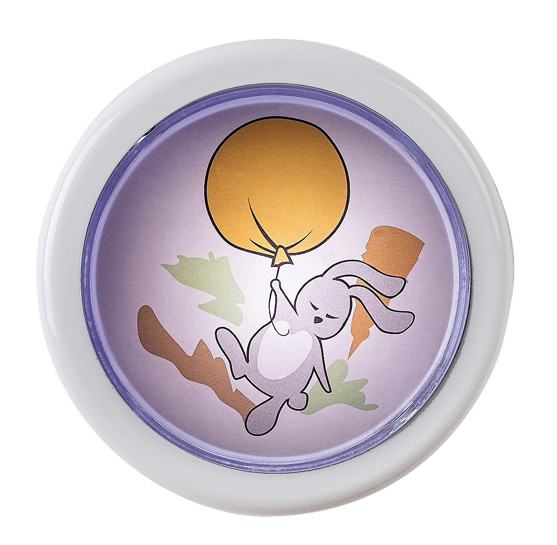 Lampa de veghe pe baterii pentru copii Hopply, alb, LED 0,3W, D.10,IP20, Rabalux, 76073