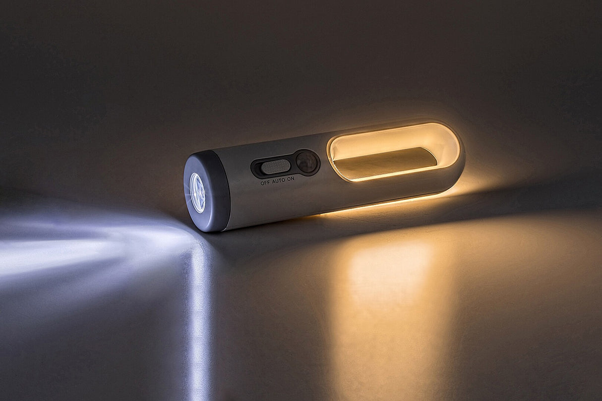 Lampa cu senzor de miscare Radko, alb, LED 0,8W, IP20, Rabalux, 76108