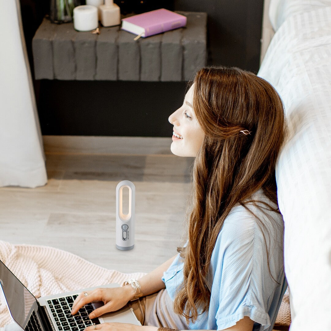 Lampa cu senzor de miscare Radko, alb, LED 0,8W, IP20, Rabalux, 76108