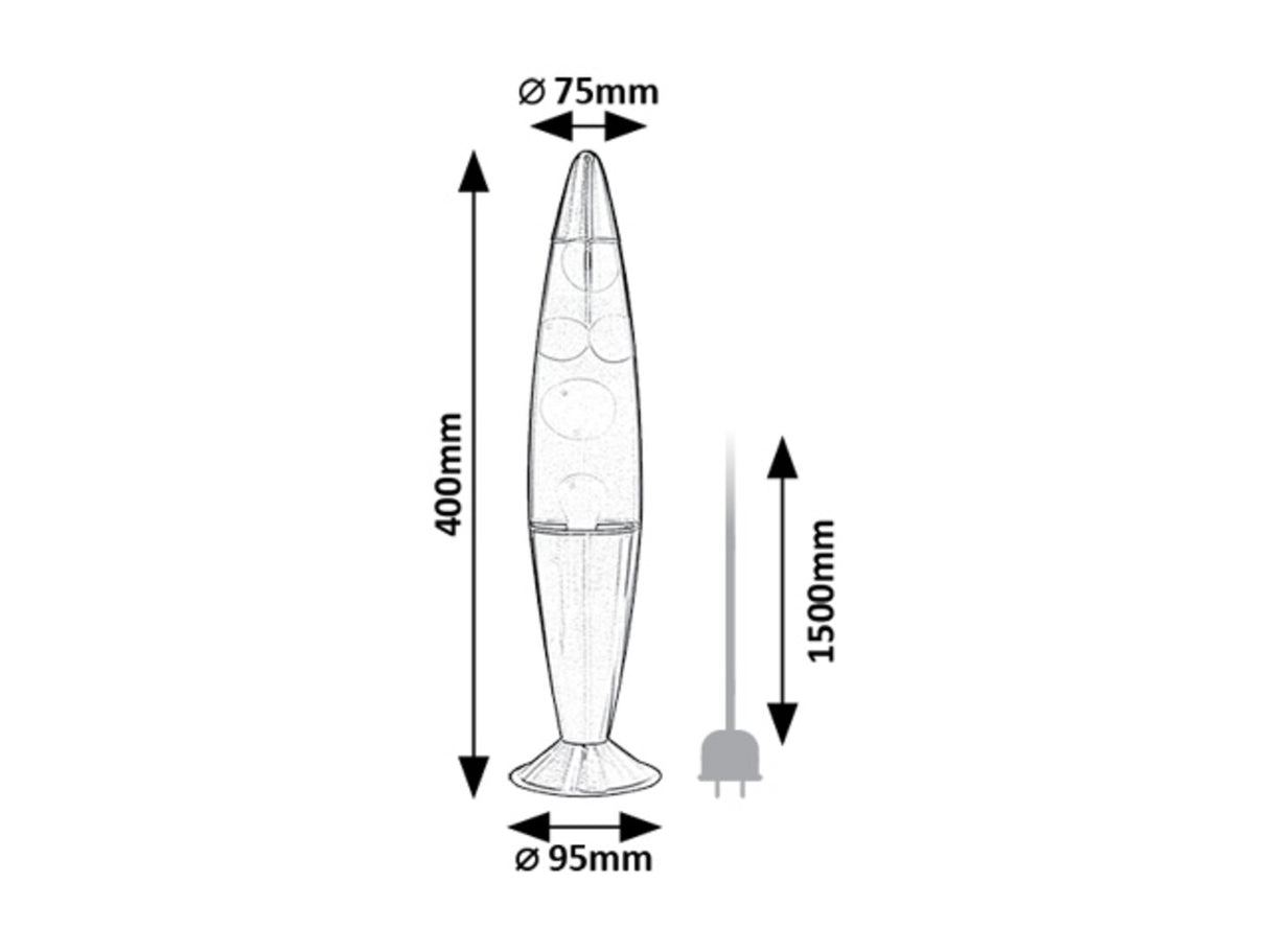 Veioza lava Lollipop Rainbow 2, LED, 29 lumeni, Rabalux 76111..