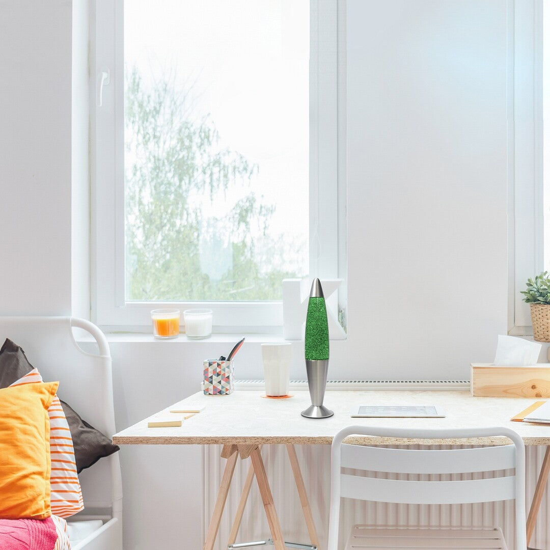 Veioza LED copii Glitter2, argintiu, 25W, D.7,5,IP20, Rabalux, 76113