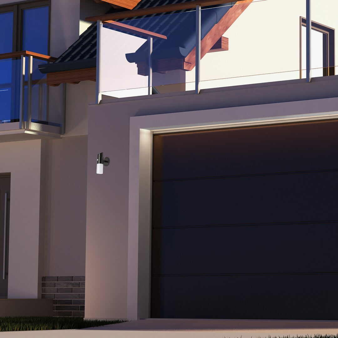 Aplica LED exterior solara Lutto, negru, 1W, IP44, Rabalux, 77030