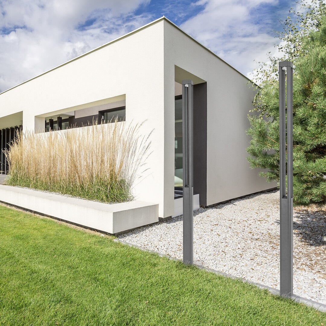 Stalp exterior LED Kalisz, antracit, 30W, 2450lm, 3000K, H.230, IP65, Rabalux, 77031