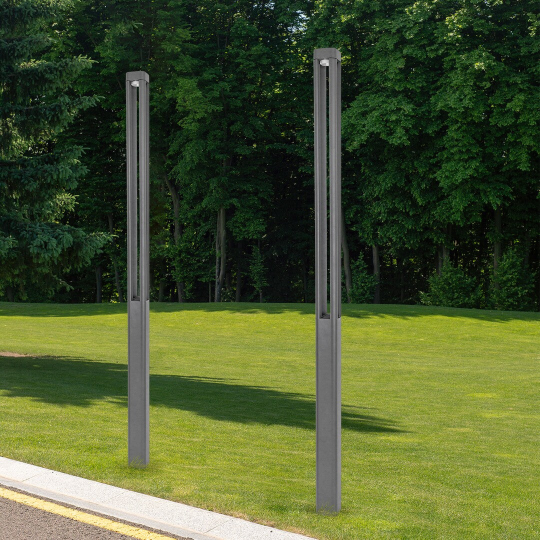 Stalp exterior LED Kalisz, antracit, 30W, 2450lm, 3000K, H.230, IP65, Rabalux, 77031