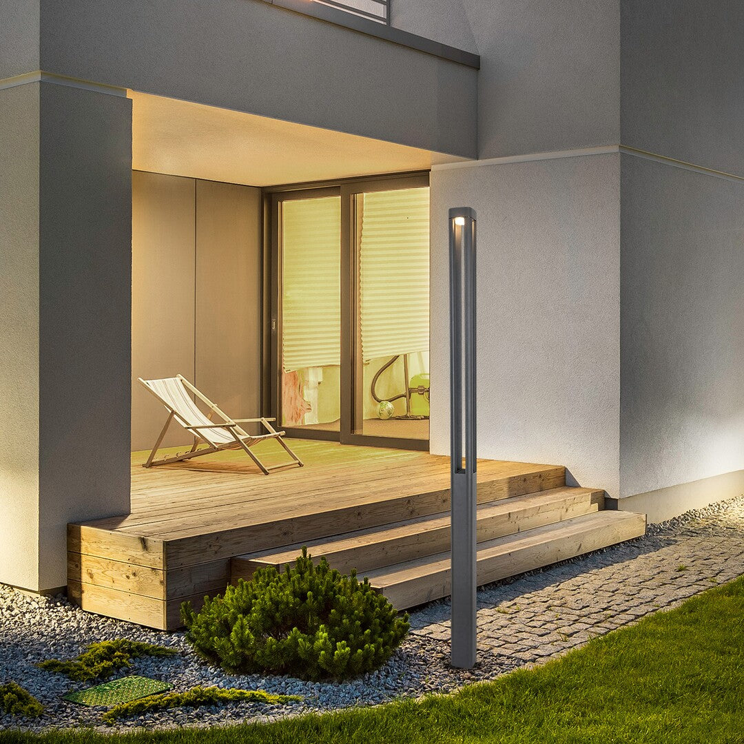 Stalp exterior LED Kalisz, antracit, 30W, 2450lm, 3000K, H.230, IP65, Rabalux, 77031