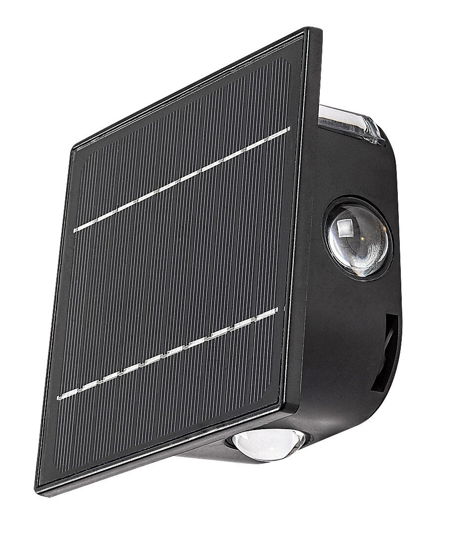 Aplica LED exterior solara Emmen, negru, 0,5W, IP54, Rabalux, 77034