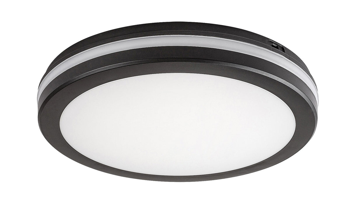 Plafoniera LED exterior Indre, negru, 28W, 2450lm, 3000K/4000K/6500K, IP54, Rabalux, 77035