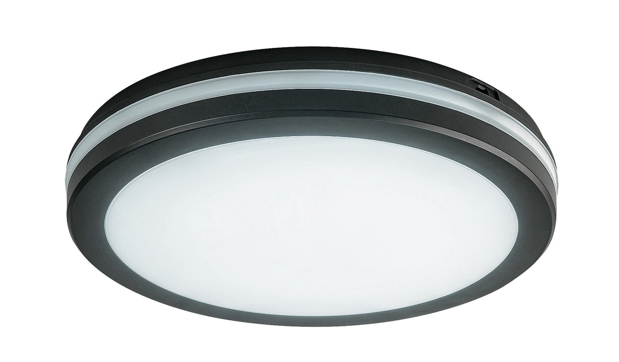 Plafoniera LED exterior Indre, negru, 28W, 2450lm, 3000K/4000K/6500K, IP54, Rabalux, 77035